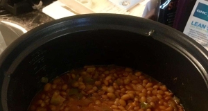 Slow Cooker Baked Beans Using Canned Beans