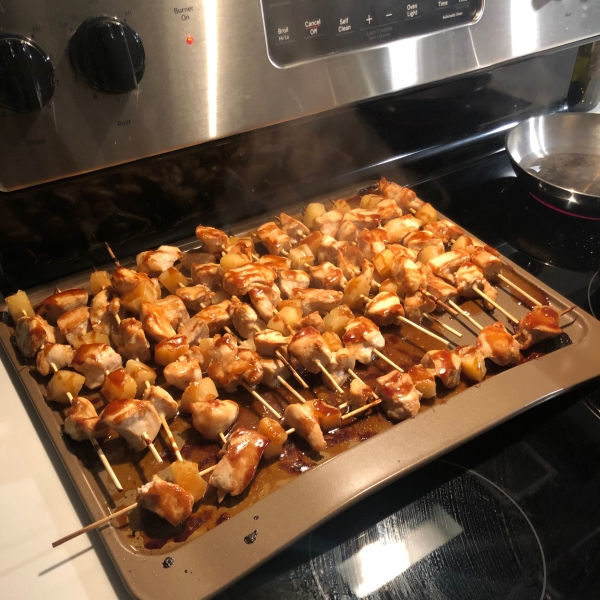 Hawaiian Chicken Kabobs