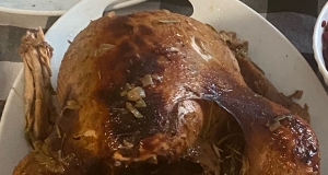 Roast Turkey with Cranberry and Pomegranate Glaze