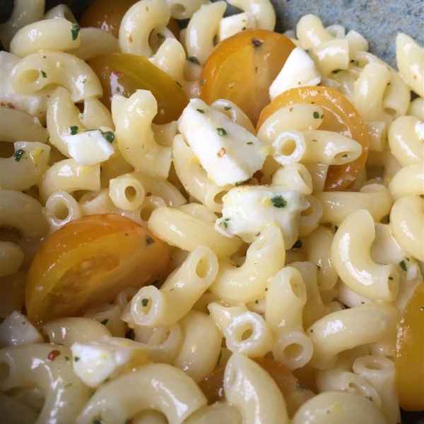 Gluten Free Elbows Tomato & Mozzarella Pasta Salad