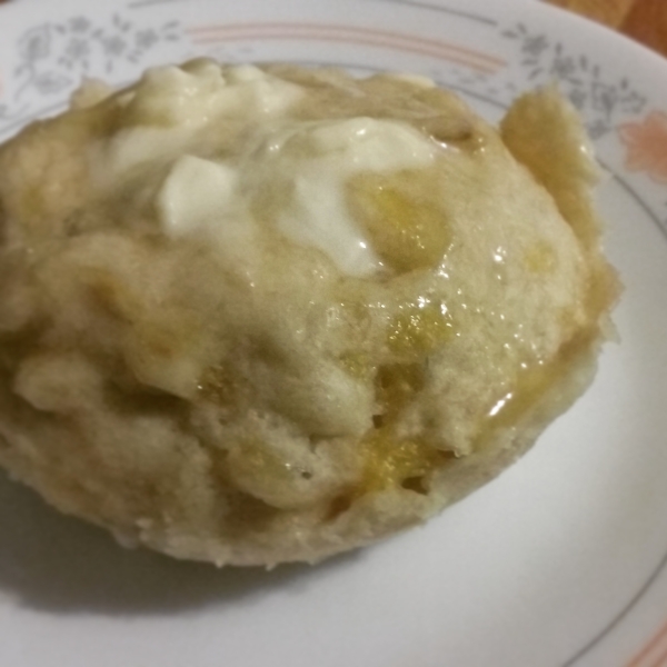 Microwave Banana Cake in a Bowl