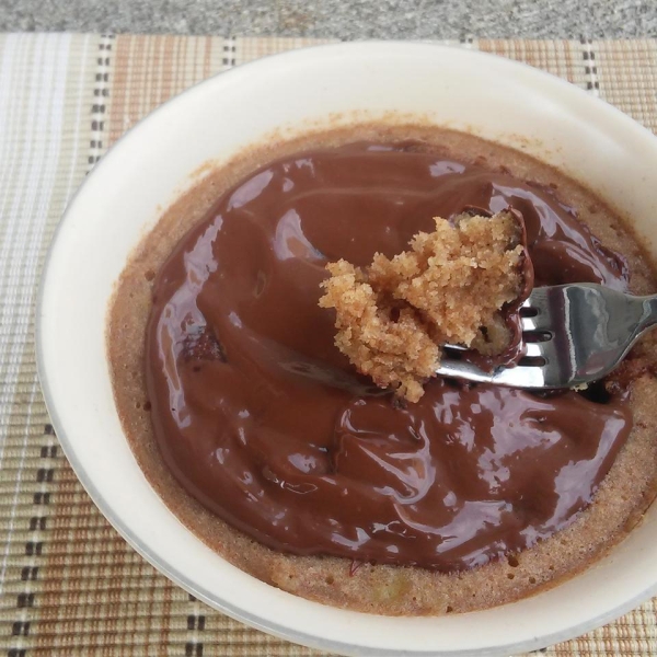 Microwave Banana Cake in a Bowl