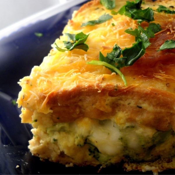 Broccoli Blue Cheese Strata