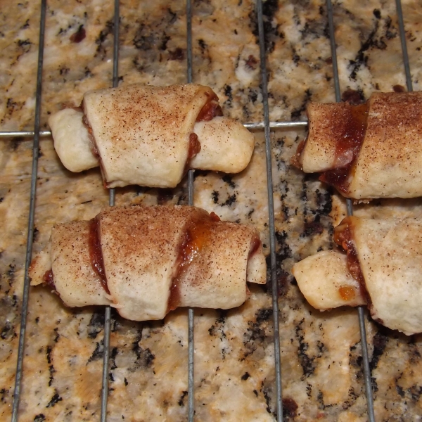 Raspberry and Apricot Rugelach