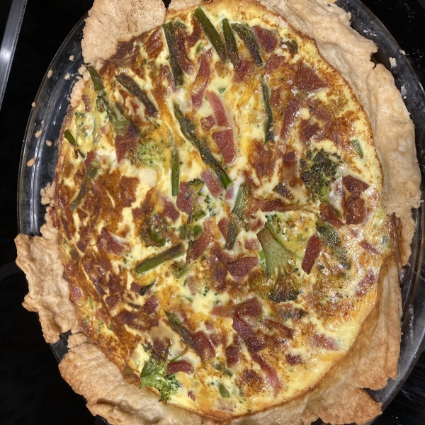 Easy Broccoli and Ham Quiche