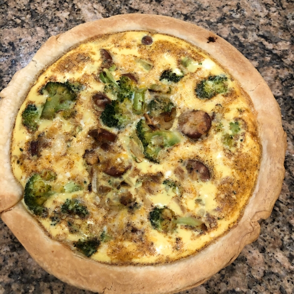 Easy Broccoli and Ham Quiche