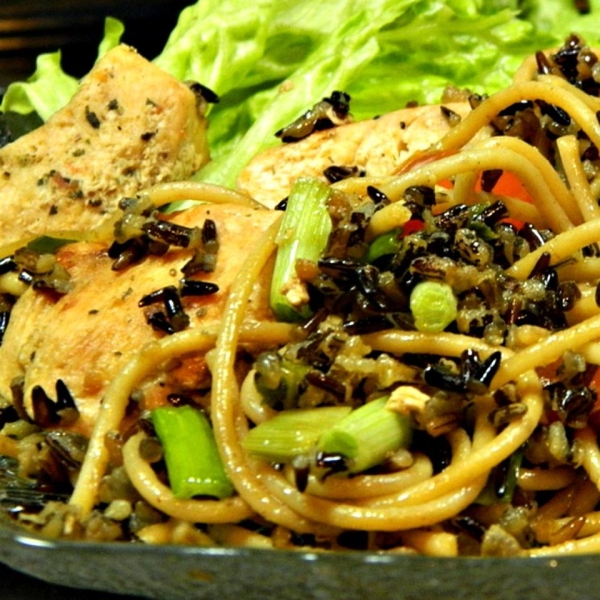Wild Rice Spaghetti Chicken