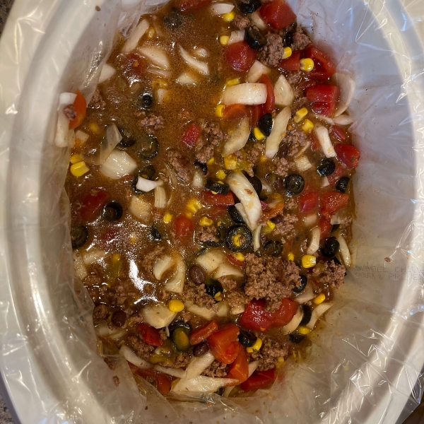 Slow Cooker Taco Soup with Ranch Dressing Mix