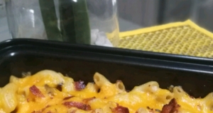 Macaroni and Cheese with Bacon and Onions