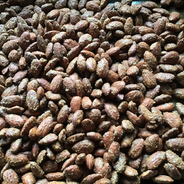 Sweet and Spicy Roasted Almonds