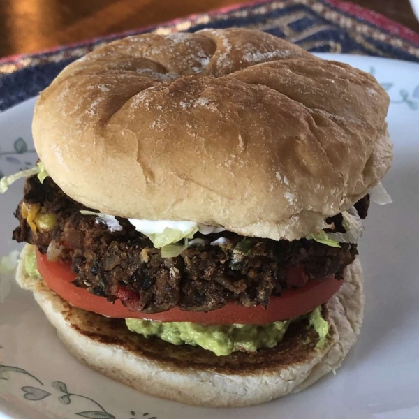 Spicy Black Bean and Corn Burgers