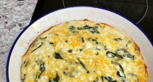 Spinach Quiche with Cottage Cheese