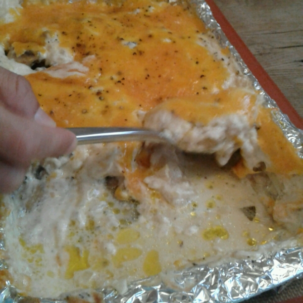 Simple Creamy Garlic-Mushroom Chicken