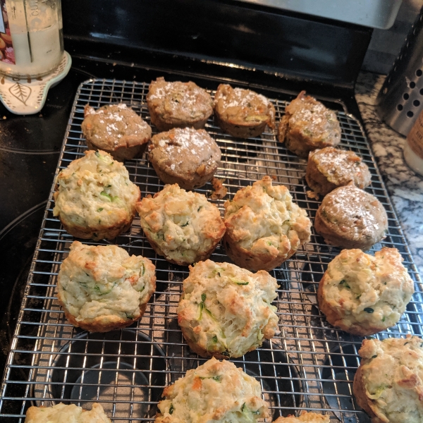 Savory Cheddar Zucchini Muffins