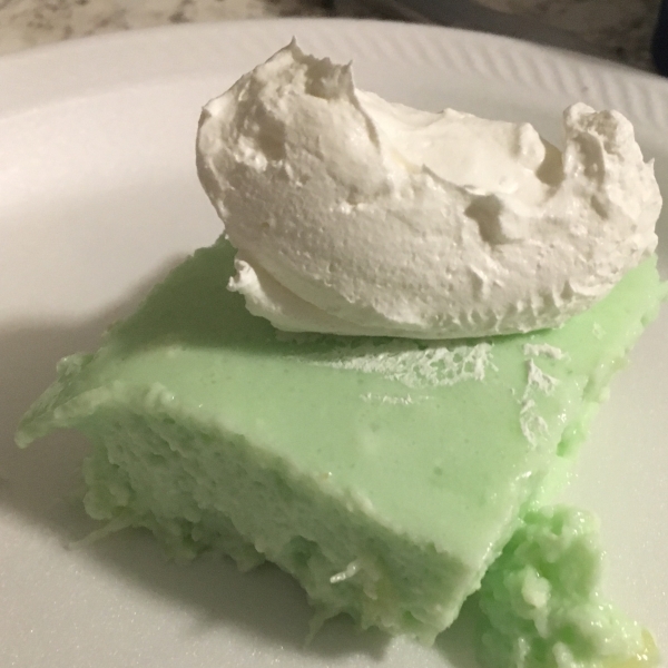 Marshmallow and Lime Gelatin Salad