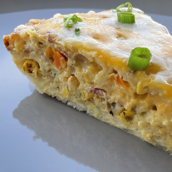 Roasted Corn Breakfast Pie