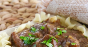 Sauerbraten Beef in Gingersnap Gravy