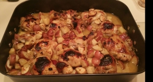 Easy Honey-Mustard Chicken and Potato Bake