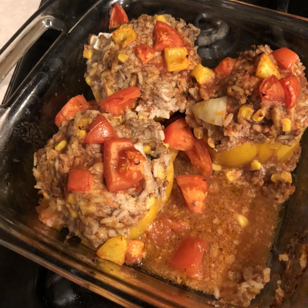 Stuffed Bell Pepper Rings