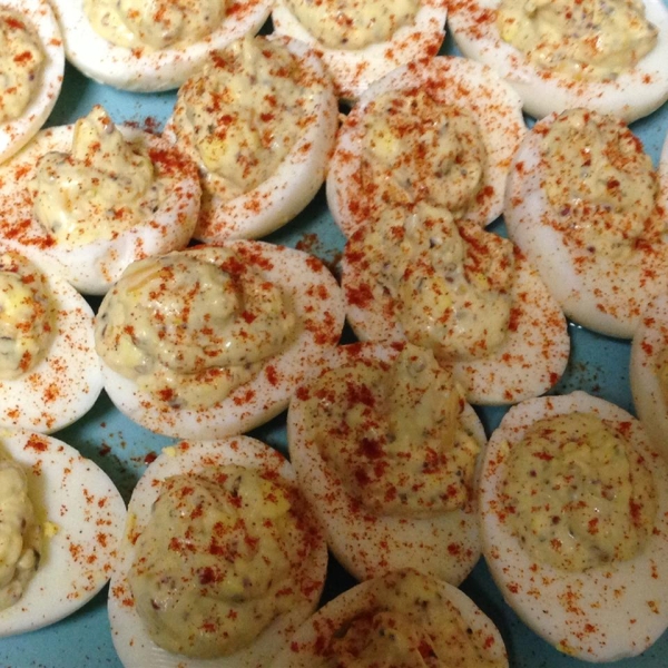 Parmesan-Oregano Deviled Eggs