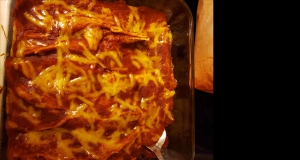 Refried Bean and Cheese Enchiladas