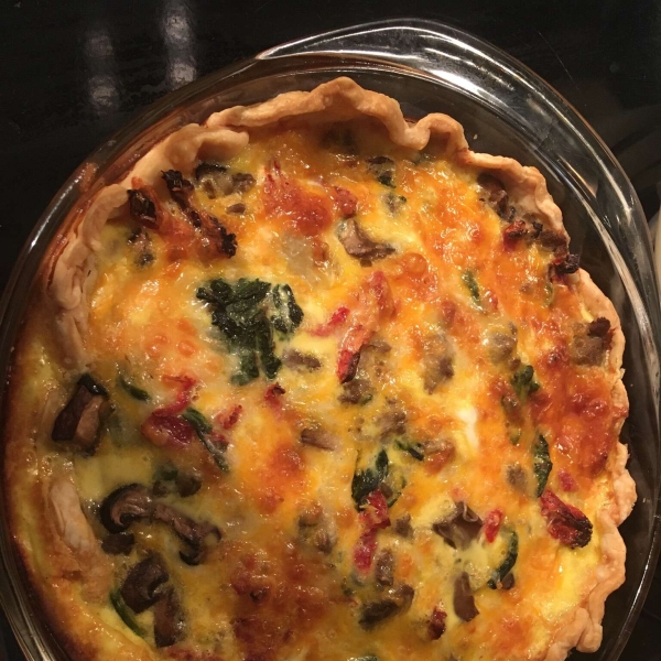 Sausage and Sun-Dried Tomato Quiche