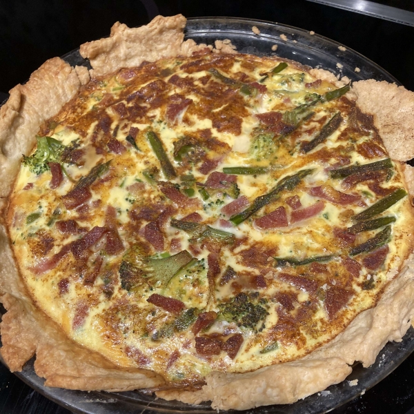 Easy Broccoli and Ham Quiche