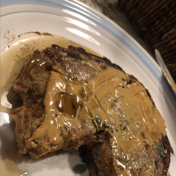 Cinnamon-Peach Cottage Cheese Pancakes