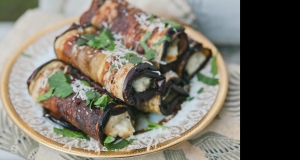 Stuffed Eggplant Parmesan Rolls