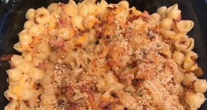 Mac & Cheese with Root Vegetables & Pancetta