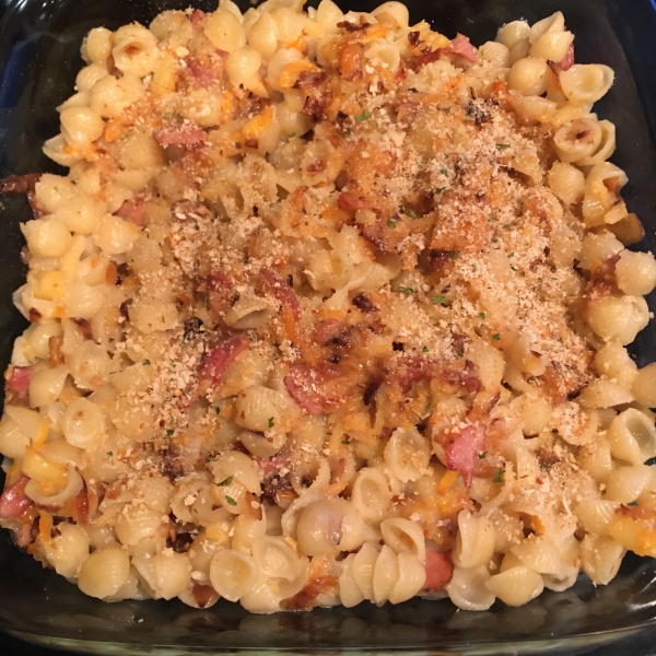 Mac & Cheese with Root Vegetables & Pancetta