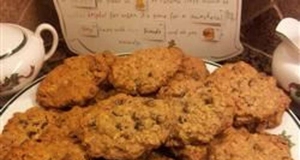 Gluten-Free Egg-free Oatmeal Chocolate Chip and Raisin Cookies