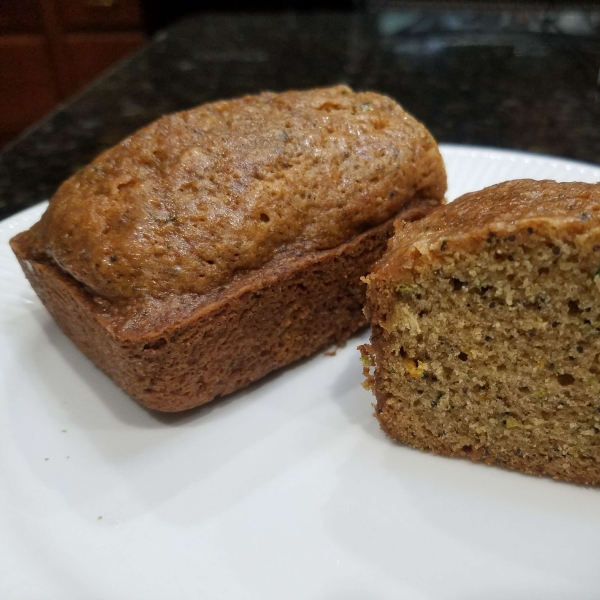 Orange Poppy Seed Zucchini Cake