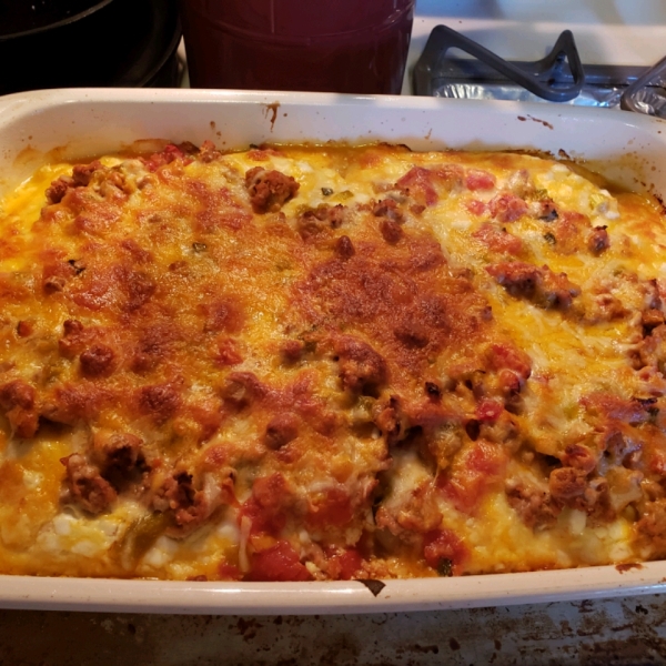 Smothered Mexican Lasagna