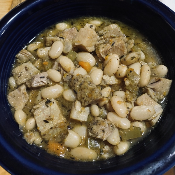 Pork and Herbed White Beans