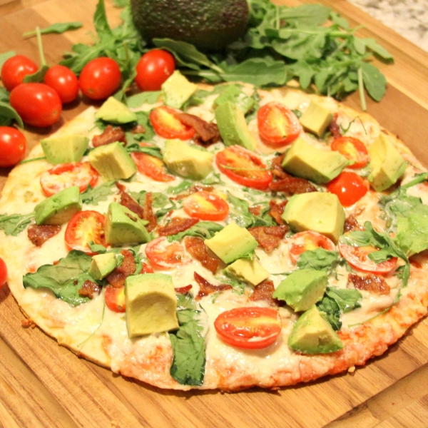 BLAT Pizza with Basil Mayo
