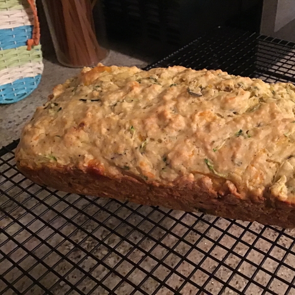 Cheesy Zucchini Bread with Herbs