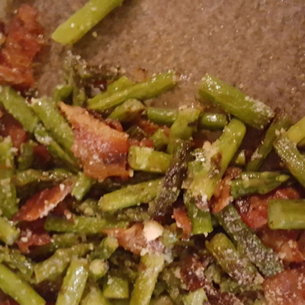 Fried Asparagus with Bacon