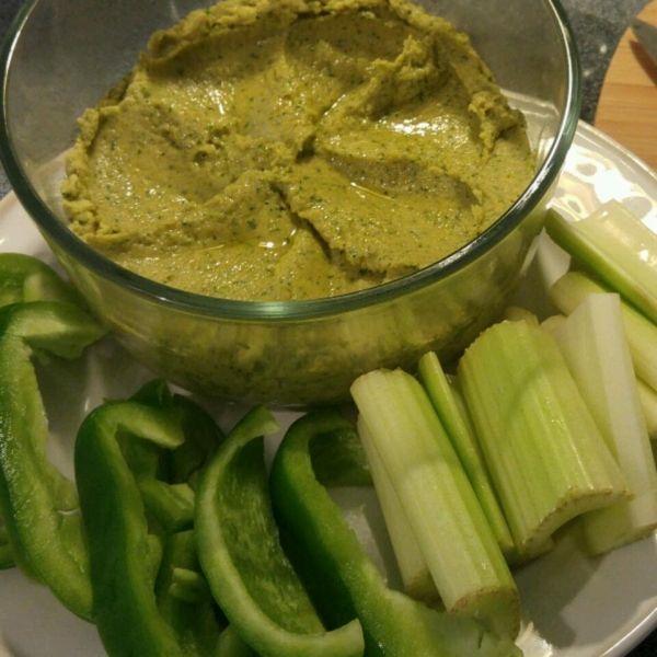 Basil and Pesto Hummus