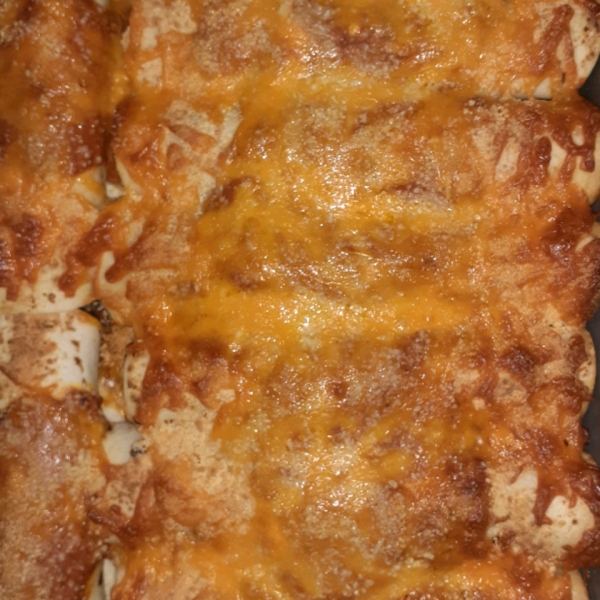 Creamy Cheddar Beef Enchiladas