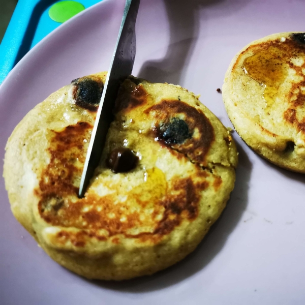 Blueberry Oatmeal Pancakes