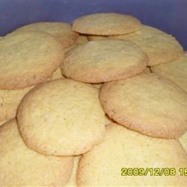 Cornmeal Coconut Cookies