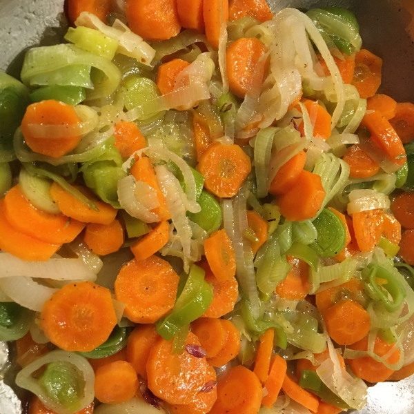 Sauteed Carrots and Leeks