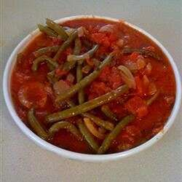 Grecian Green Beans in Tomato Sauce