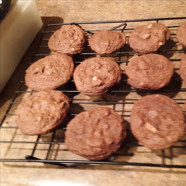 Chocolate Chocolate Chip Cake Cookies