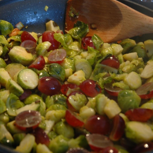 Brussels Sprouts with Grapes