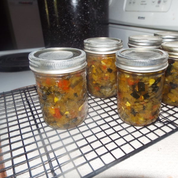 Zucchini Relish with Sweet Peppers