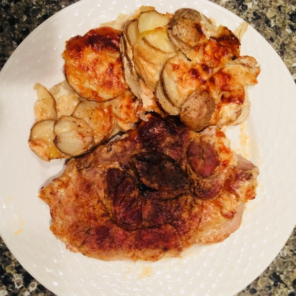 Pork Chops and Scalloped Potatoes