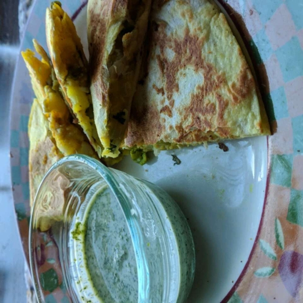 Samosadilla (Samosa Quesadilla)