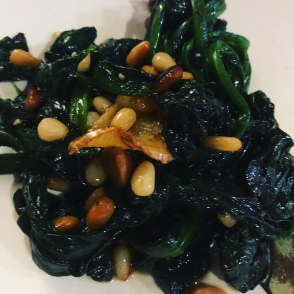 Spinach and Pine Nuts